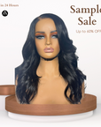 14" Straight Natural Black Lace Closure Wig