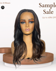 18" Straight Almond Highlight Lace Frontal Wig