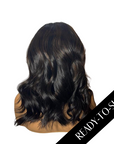 14" Chesnut Brown Highlights HD Lace Closure Wig