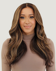 Rooted Chocolate Brown Kinky Straight HD Lace Wigs