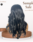 14" Straight Natural Black Lace Closure Wig