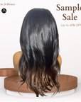 18" Straight Almond Highlight Lace Frontal Wig