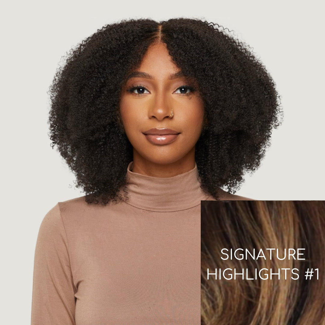 Afro Kinky Curly HD Lace Wigs (Semi-Custom)