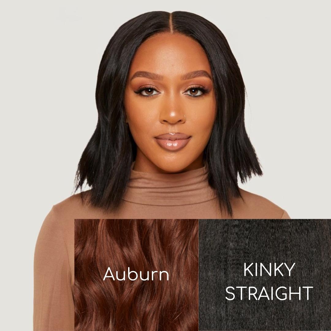 Natural Black Kinky Straight HD Lace Wigs