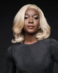 Platinum Blonde French Lob - Holiday Collection