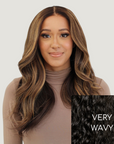 Natural Black Very Wavy HD Lace Wigs