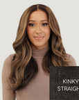 Natural Black Kinky Straight HD Lace Wigs