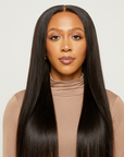Natural Black Very Straight HD Lace Wigs
