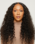 Natural Black Very Wavy HD Lace Wigs