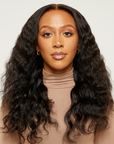 Natural Black Wavy HD Lace Wigs